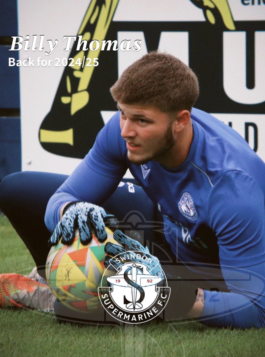 𝐁𝐢𝐥𝐥 𝐈𝐬 𝐀 𝐁𝐥𝐮𝐞

Swindon Supermarine are delighted to announce that Billy Thomas has agreed to a return to the Webbswood Stadium ahead of the 2024/25 season.

More below.👇🏼🧵