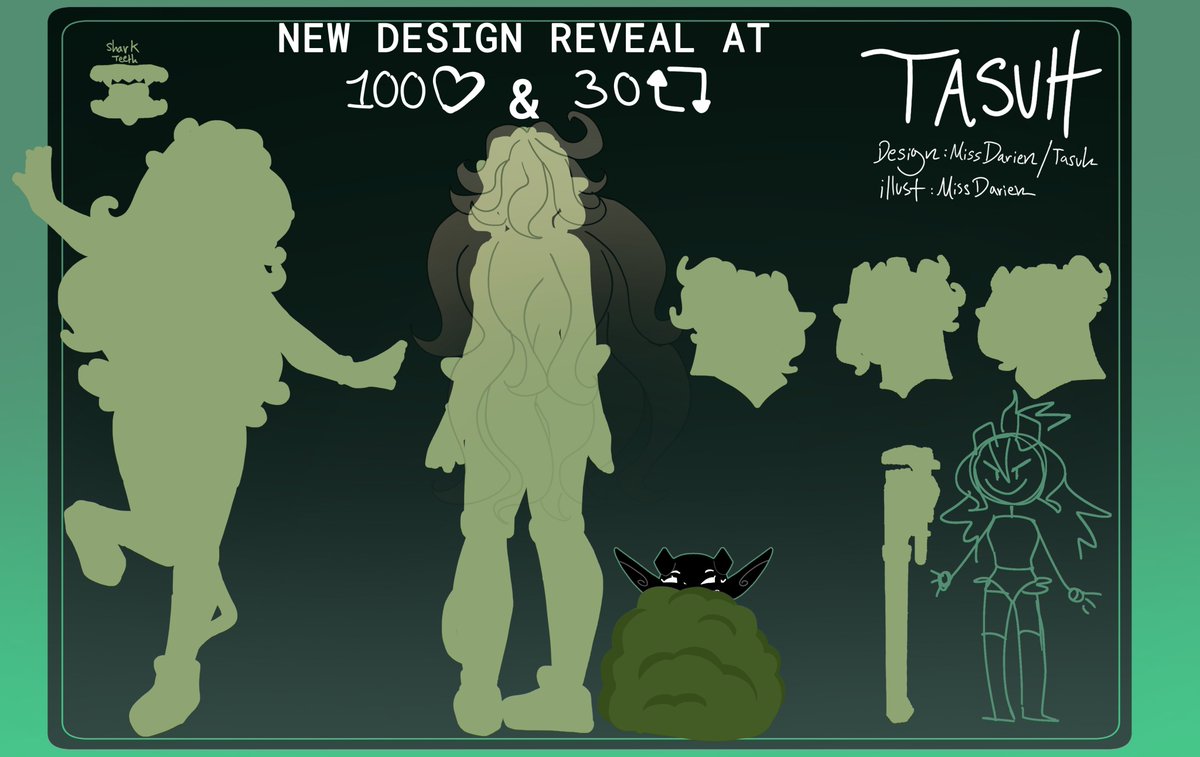 ImTasuh's tweet image. NEW CHARACTER DESIGN🥰 
FULL Reveal at 100 likes and 30 retweets? Can we make it happen!~!
#ENVtuber #Vtuberdebut