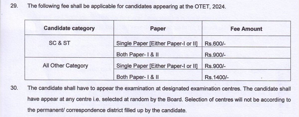 pareshprashad's tweet photo. @MohanMOdisha @CMO_Odisha Respected sir🙏 @MohanMOdisha 
Please take a kind look at the application fees of OTET 2024 &amp; take necessary steps sir. It is really very high for a student. Plz help the aspirants by providing exam center near the address provided by them. https://t.co/bwPc3HA8PI