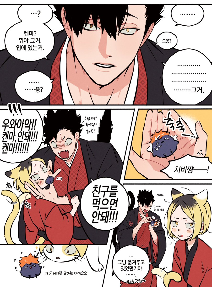 고양이 두마리랑