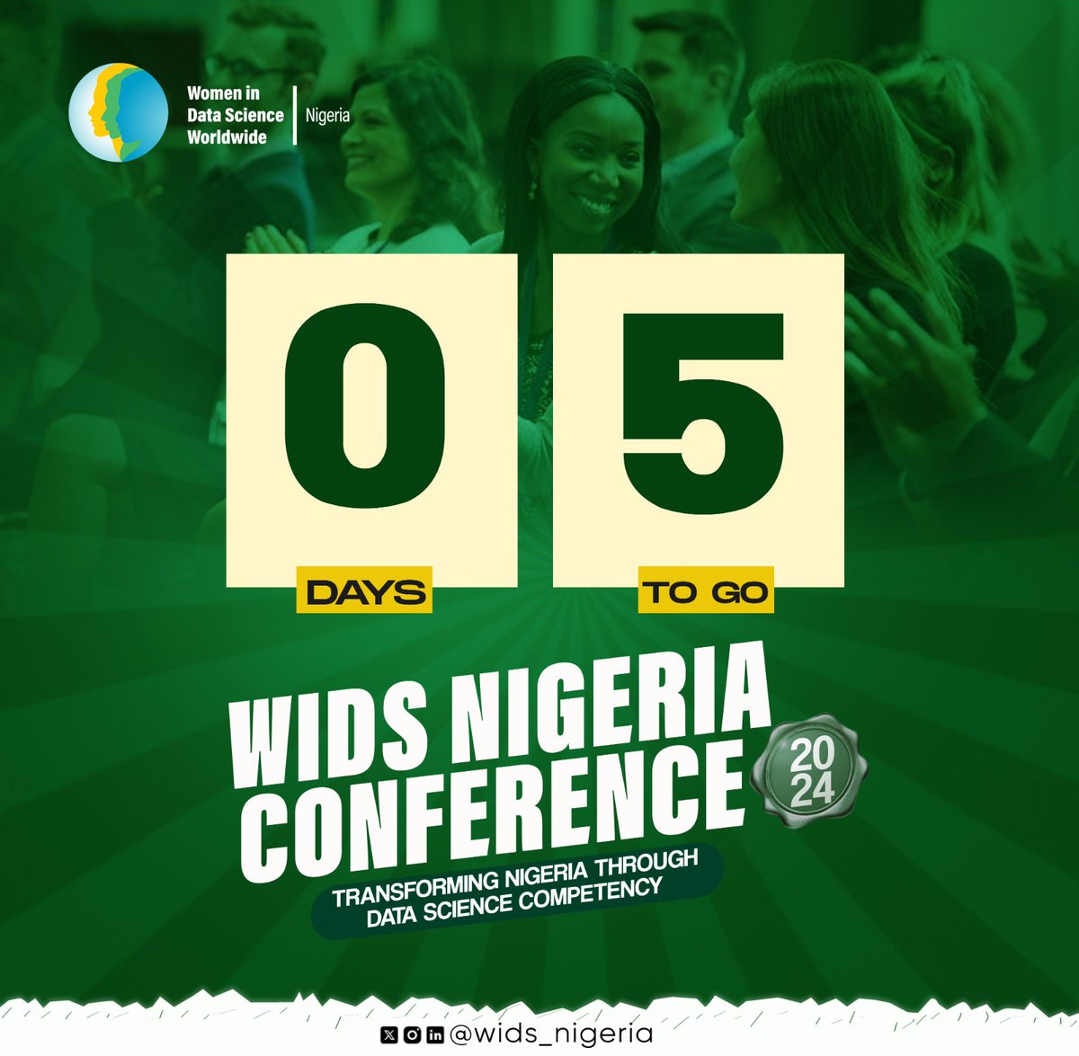 Wids_Nigeria's tweet image. 📅 The countdown begins! Only 5 days to go until the #WiDSNigeria Conference 2024! 🎉

Join us on June 29th, 10 AM - 12 PM WAT for an event filled with insights, innovation, and inspiration. Register now at widsnigeria.org/conference2024/ and earn your digital badge.