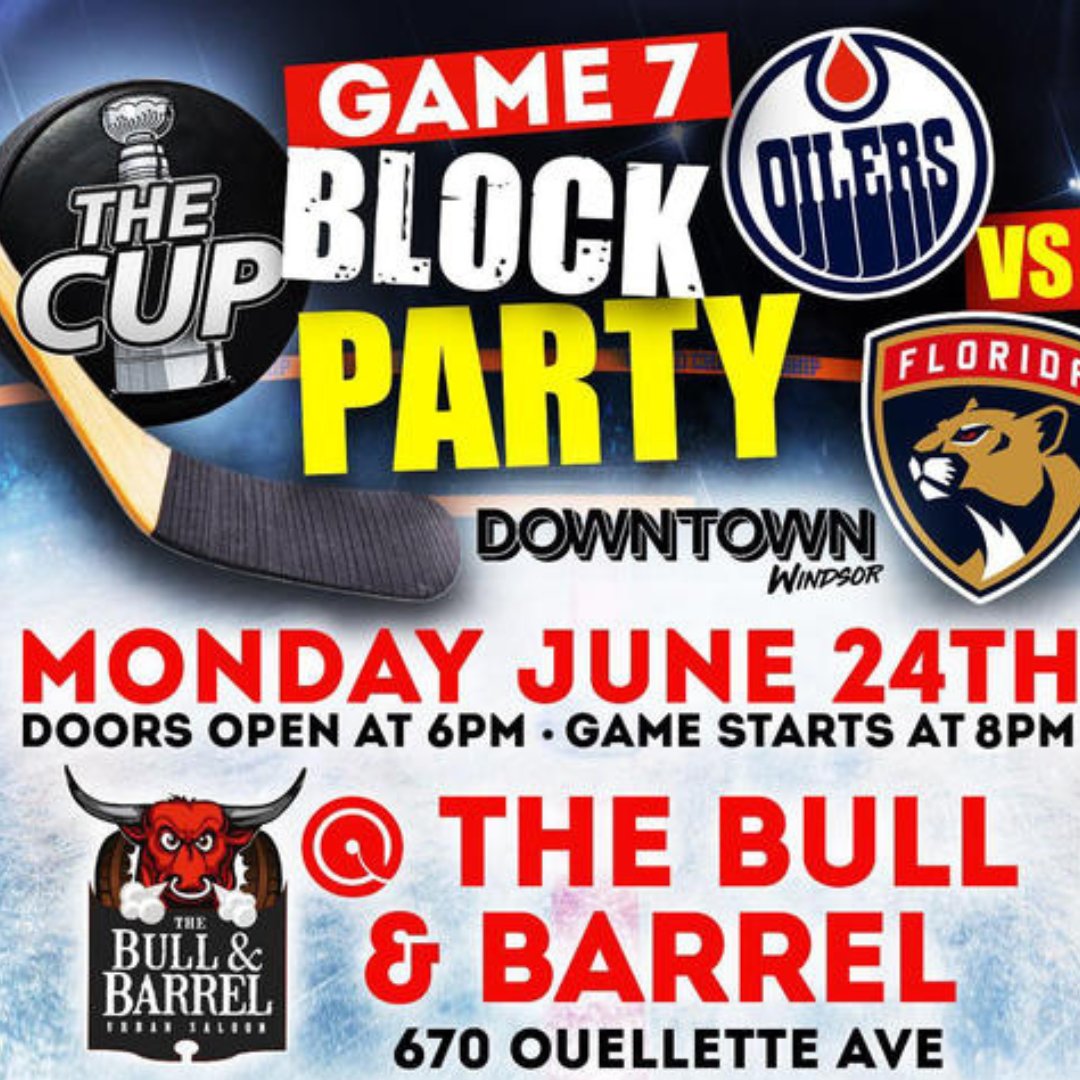 Lots to do tonight in Downtown Windsor! Don’t miss the Game 7 Block Party at Bull and Barrel. Doors open at 6:00 pm for this FREE event. The Ford Freedom Fireworks are also happening tonight; arrive early to avoid road closures and support your favorite local downtown spots! 🎆