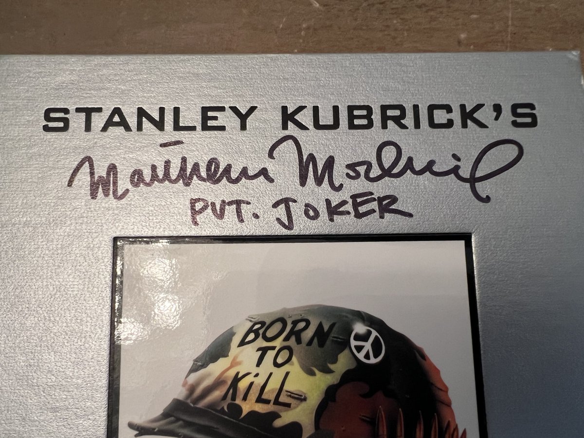Matthew Modine (@matthewmodine) on Twitter photo Wednesday, June 26 marks the 37th anniversary of Stanley Kubrick's FULL METAL JACKET!
Repost + be following for a chance to win this signed case with DVD! This was my personal copy. I’ll pick one winner and announce next #ModineMonday. Good luck!
And <a href="/FMJDiary/">Full Metal Jacket Diary</a> has a new auction Wednesday, June 26 marks the 37th anniversary of Stanley Kubrick's FULL METAL JACKET!
Repost + be following for a chance to win this signed case with DVD! This was my personal copy. I’ll pick one winner and announce next #ModineMonday. Good luck!
And <a href="/FMJDiary/">Full Metal Jacket Diary</a> has a new auction