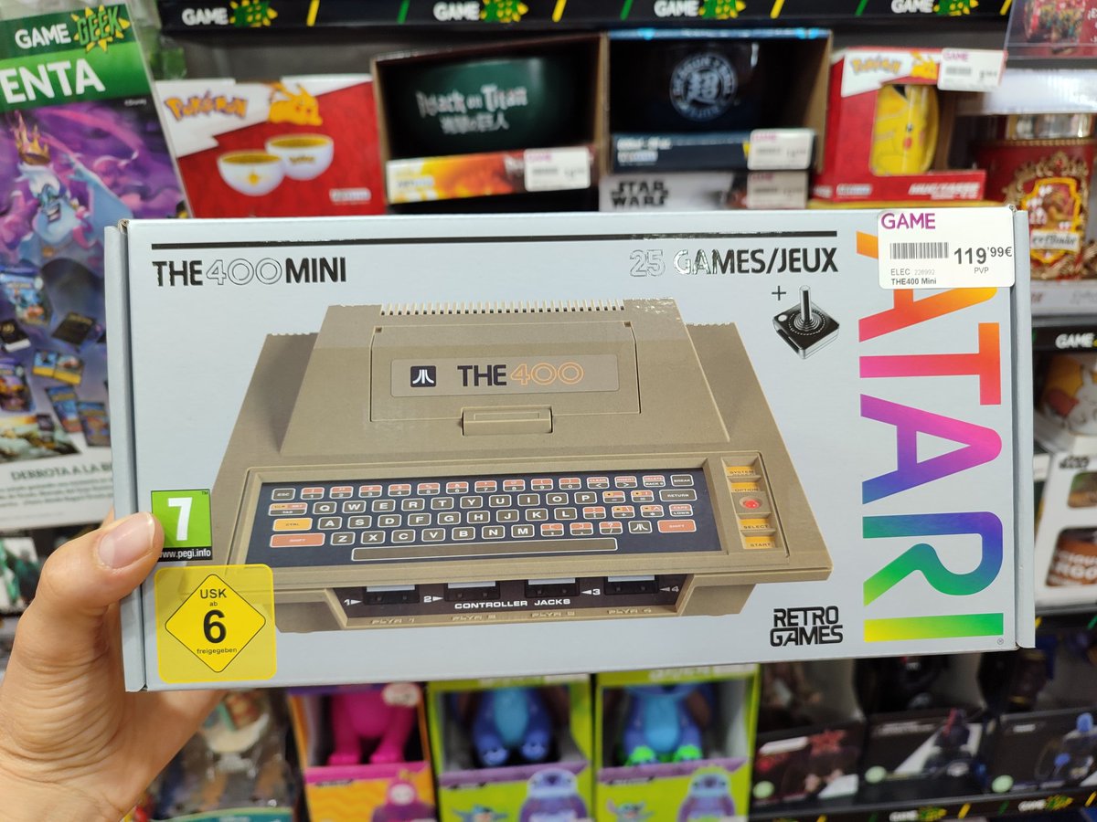 ChocotitaKawai's tweet photo. El otro día fui a Game y vi alguna cosita maravillosa 🥰❤️
@atari @VideojuegosGAME
#Atari #TheC64 #The400Mini #Game #RetroGamer #Gamergirl https://t.co/25xypwRJYv