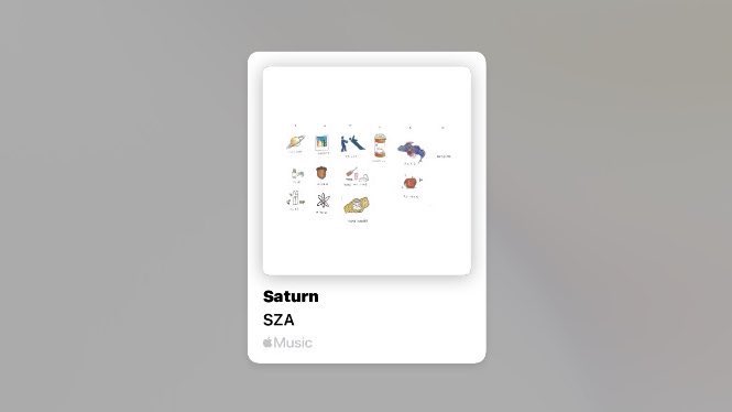 เพลงที่อยากส่งให้ตัวเอง ‘เลือกตัวเองเสมอเหนือสิ่งอื่นใด รักใครก็ได้ แต่อย่าลืมรักตัวเองให้มากที่สุด’ ประโยคที่ตกตะกอนได้จากเพลงนี้ เบื่อโลกเพราะมีแต่คนใจร้าย จนไม่กล้าไว้ใจใคร อยากหนีไปดาวเสาร์ เพราะเชื่อว่าคงมีอะไรที่ดีกว่ารออยู่ หวังว่าจะได้เจอและได้ใช้ชีวิตในแบบที่ต้องการ 🪐