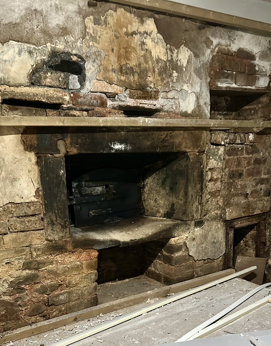 The original ovens unearthed in the basement of The Old Bakehouse Studio Eyemouth …..