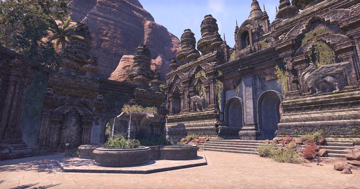 Update on the ruins I'm building on the PTS! Made the exterior courtyard, which is beyond the entry courtyard. Next will be the ruins interior!