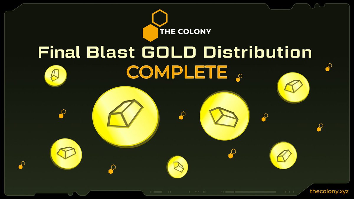 In combination w/the team at @Blast_L2 we have distributed over 123K gold to our community.

Special shoutout to our Co-founder &amp; CPO <a href="/Pratik_in_Web3/">Pratik</a> for all of his hard work. 💛🙏

Your Blast dashboard should update roughly 24 hours from now. Any questions jump in the Discord.