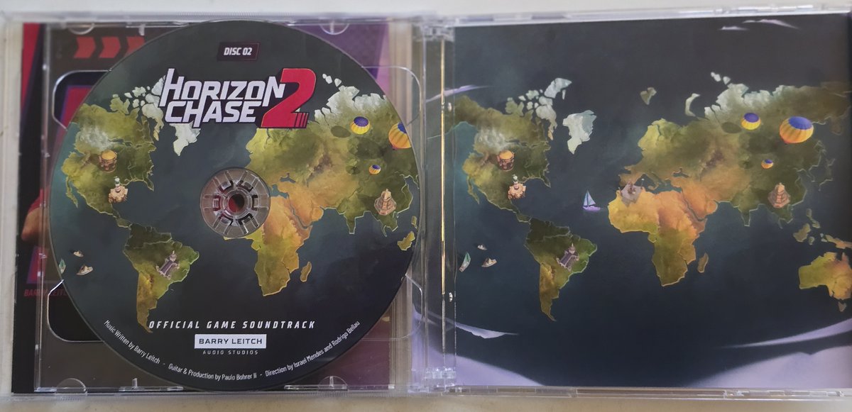 Attention Physical media collectors ! THE <a href="/HorizonChase/">Horizon Chase 2 is OUT on PlayStation and Xbox 🏁</a> 2 Official Game Soundtrack CD's have arrived ! Not one, but TWO CD's full of Horizon Chase 2 soundtrack and much more ! Order yours at barryleitch.bandcamp.com/album/horizon-…