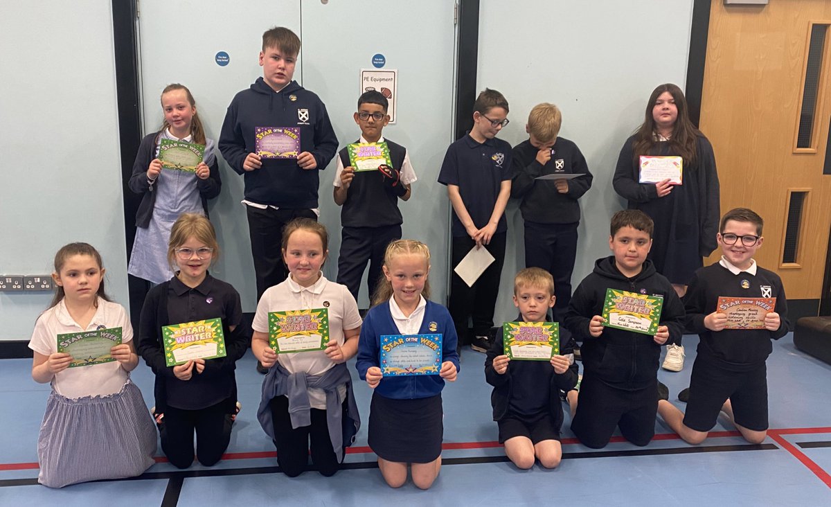 Well done to this week’s Stars of the Week and Star Writers🌟chosen by their teachers for demonstrating our school values in class this week. We are all very proud of you.  <a href="/saintandrewsps/">Saint Andrew's Primary</a>