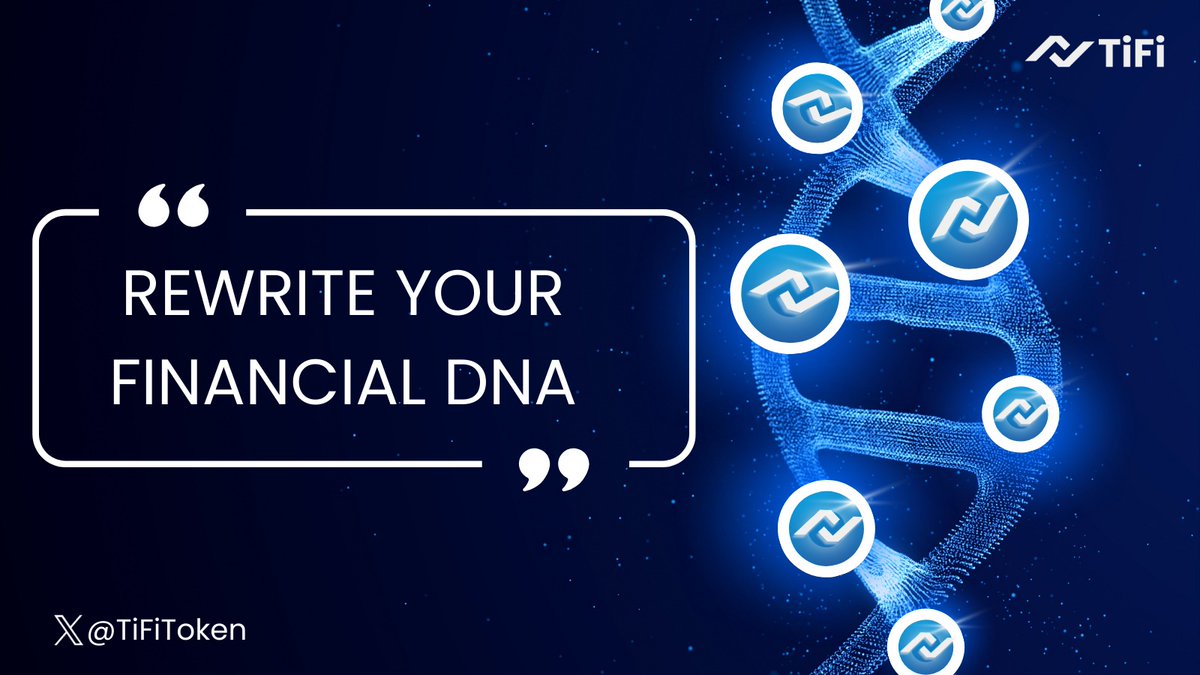 TiFiToken's tweet photo. Time to revolutionize your finances! 

Rewrite your financial DNA with #TiFi and evolve into a new era of wealth. 🧬💹 

https://t.co/3oIa4TXS6c

#FinancialRevolution #TiFiToken https://t.co/eAP2nLPw8d
