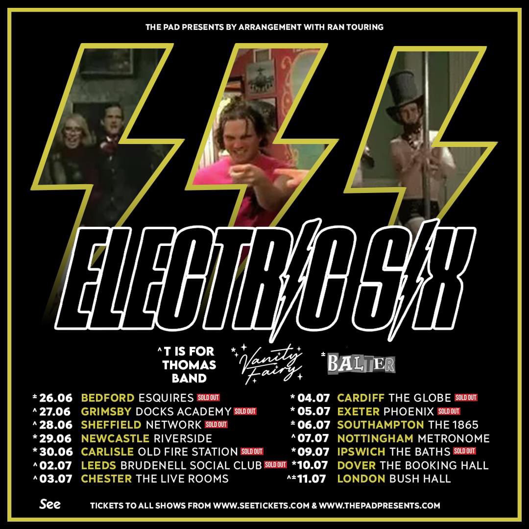 United Kingdom!  We're coming to getcha, and for some of you, the getting is already a fait accompli.  Bedford, Grimsby, Sheffield, Carlisle, Leeds,  Cardiff, Exeter and Ipswich are SOLD OUT. 

Tickets at seetickets.com and thepadpresents.com