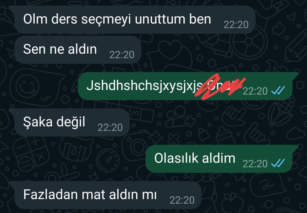 Siz ders seçebilesiniz diye arkadaşımın fedakarlık