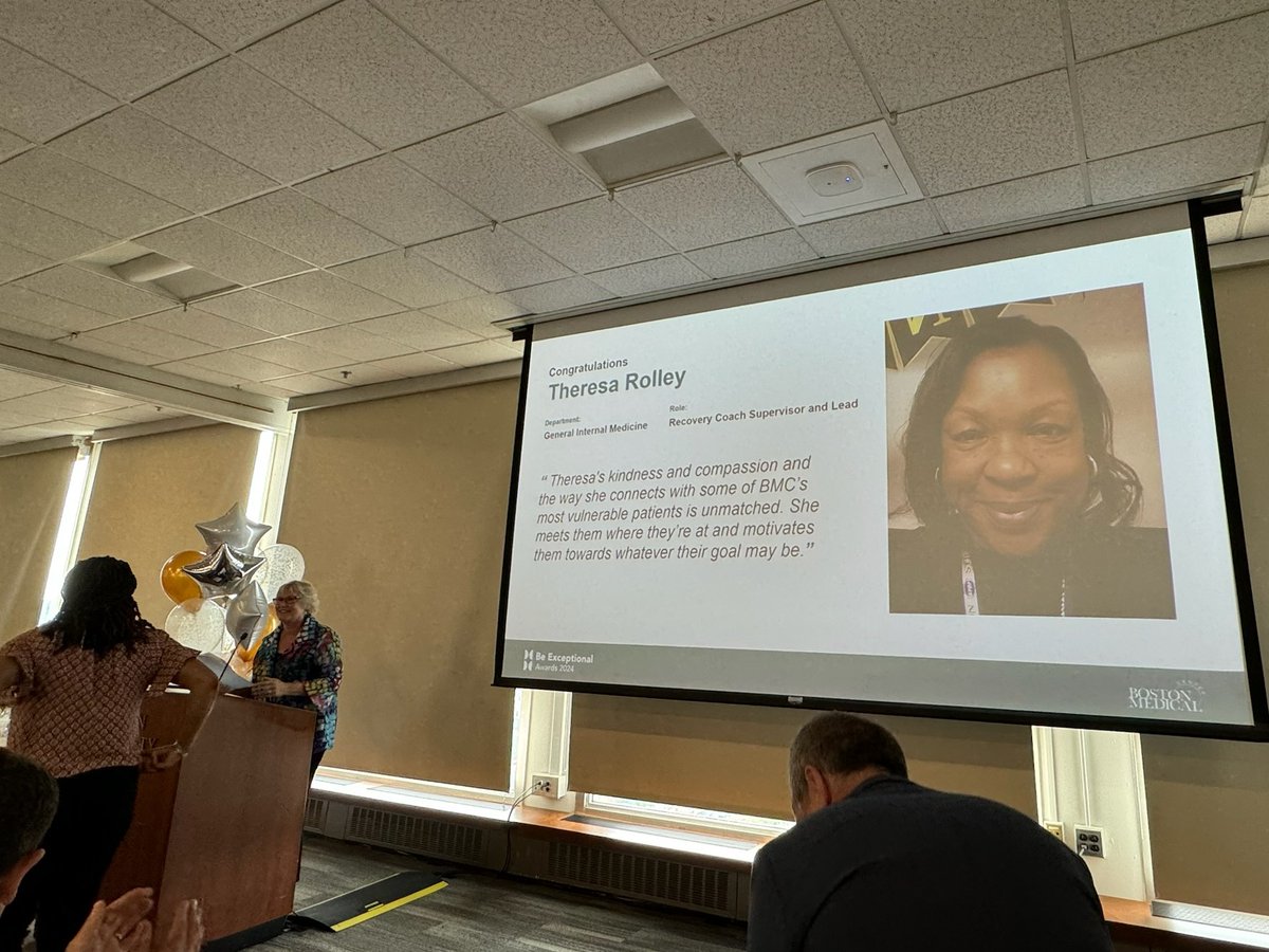 BMCAddictionMed's tweet photo. Congratulations to Be Exceptional 2024 award recipient Theresa Rolley! She has worked with our fellows since 2018, and we are so proud of her!

@The_BMC @GraykenBMC https://t.co/dej7x9FV0o