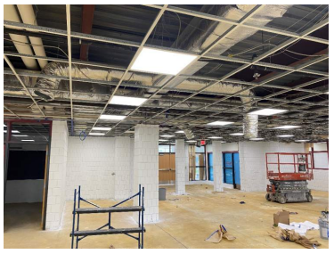 HuronValleyNews's tweet photo. School may be out for the summer but work continues at our high schools. Both Lakeland and Milford High School's cafeteria and media centers have been demoed.  Along with the first floor corridors at LHS and the Center for Performing Arts and Science room at MHS.
#WeAreHVS https://t.co/iWbW0mQOSl