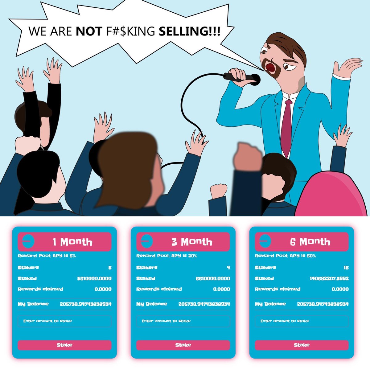 Breaking News: Over 250 million $MRBASED tokens have been staked using our Staking Protocol (Staking.Mrbased.com) !

Long hodlers will be yielding amazing returns!

#Base #onchainsummer #memecoin #mrbased #charitytoken #mrbeast #beast $beast #Coinbase <a href="/MrBeast/">MrBeast</a> <a href="/BeastPhilanthr/">Beast Philanthropy</a>