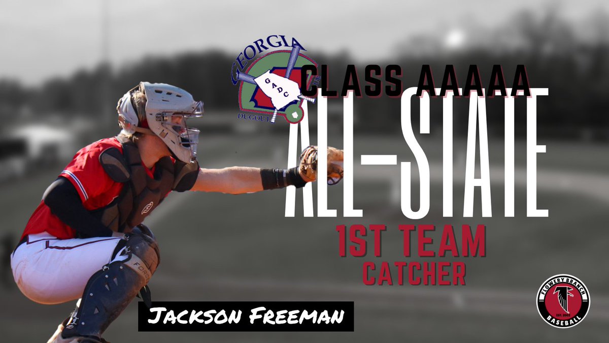Congratulations to <a href="/Jacksonfreeman_/">Jackson Freeman</a> on being named 1st Team All-State by the <a href="/gdcbaseball/">Georgia Dugout Club</a> for AAAAA!!