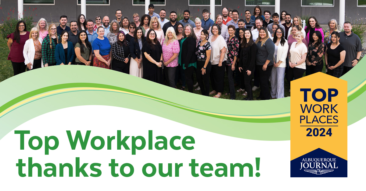 We are thrilled to announce that Nusenda has again been named the No. 1 Top Workplace by the Albuquerque Journal for 2024! We are proud to have been named No. 1 in the large company category for the third time in the last four years!