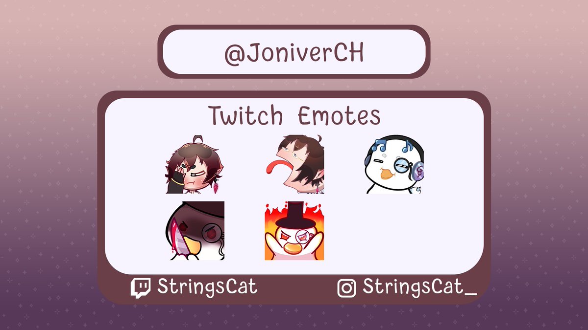 StringsCat | Emote Artist |✨COMMISSIONS OPEN🌙 tweet media