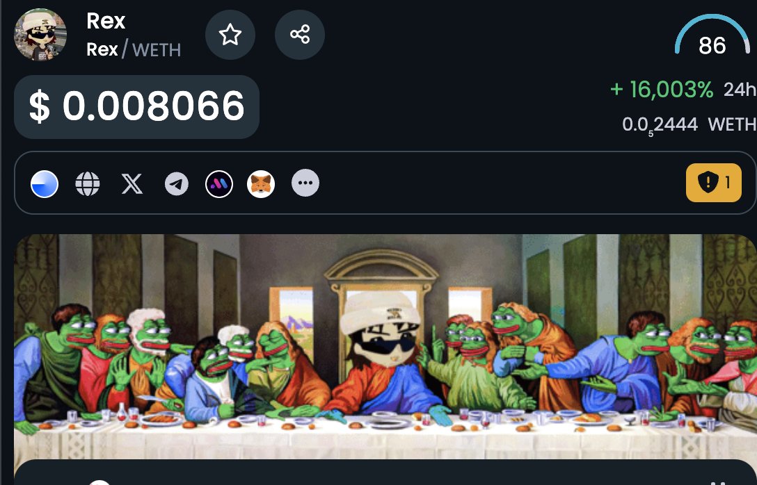 Rex0x69's tweet photo. Dextools Updated!

#Rex https://t.co/70YWm9ngsZ