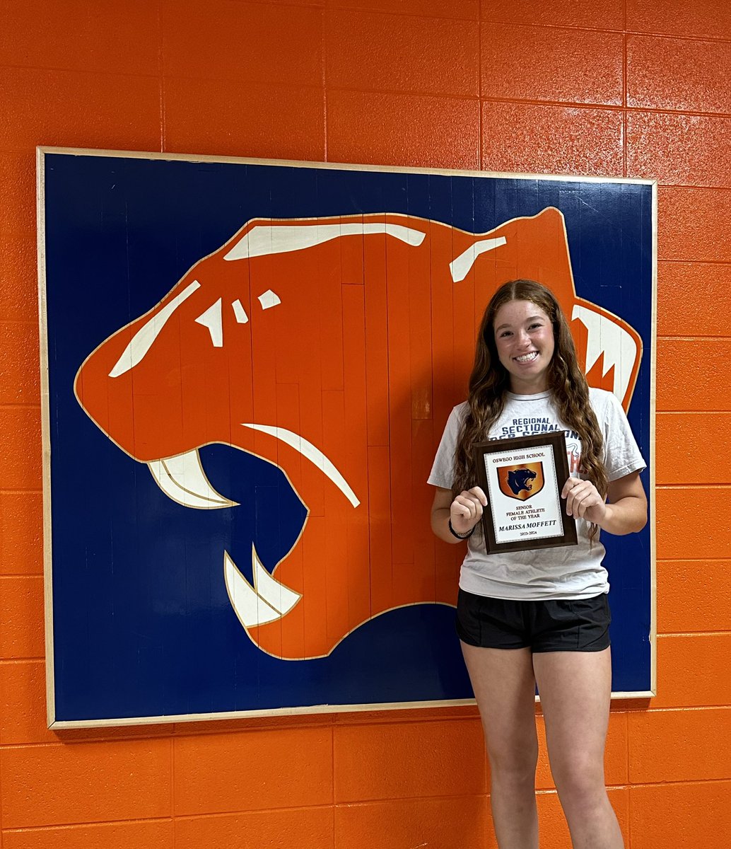 Congratulations to Marissa Moffett for being named Oswego HS Senior Athlete of the Year!
#pantherproud