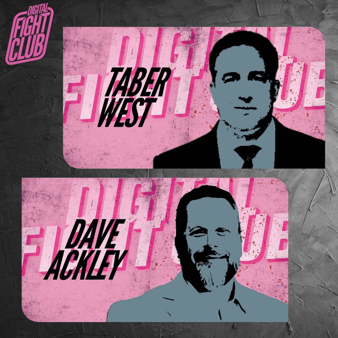 Ep 1 of Digital Fight Club focuses on Cyber. Our producers were freaked out by recent hacks (Sony, MGM) and chose Cybersecurity for a fight.

💥 Fight #2: Media, Hollywood &amp; Cybersecurity
Taber West, Founder/CTO @ OneTier vs Dave Ackley, Founder/CEO @ Goliath Cyber Security Group