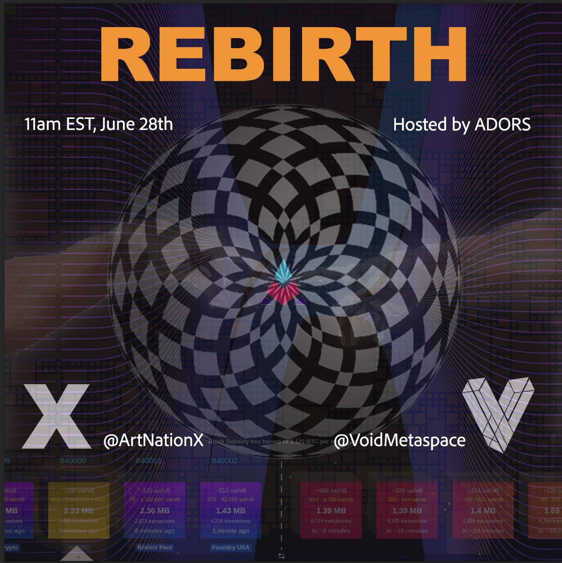 ReBirth of a Nation. ASHES TO ASHES.   
Build on Bitcoin and Beyond.  

Ordinal Theory &amp; The Rune protocol are just the beginning! ADOR allows creators to craft for future generations to enjoy.   

Join us 6/28/24; 11am est  Learn, Laugh, Engage  

<a href="/ARTnationX/">ART NationX</a> <a href="/voidmetaspace/">voidmetaspace</a>