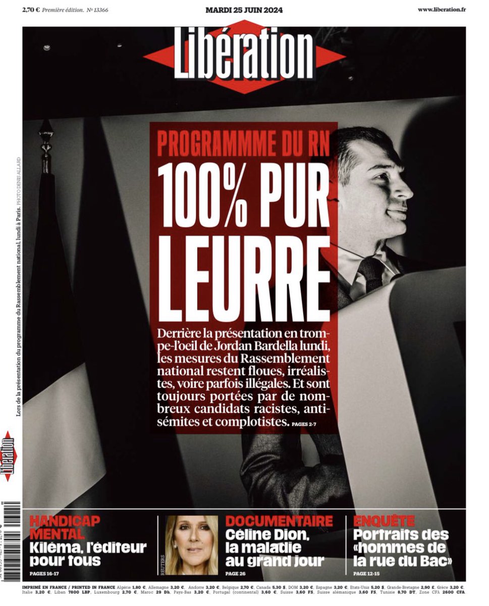📣 La plus grosse arnaque du #RN

C’est qu’ils font croire à la classe populaire &amp; la classe moyenne, qu’ils ont un programme social alors qu’au final, ils auront une politique économique ultra-libéral &amp; de casse de l’hôpital, de l’école &amp; des services publics