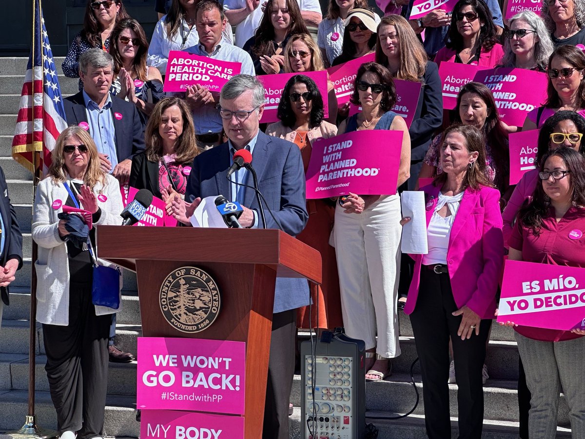 Two years after the SCOTUS overturned Roe we gather in solidarity to support reproductive rights and access to safe abortions backed by real action at the state and local levels. A huge thank you to the many local leaders who joined us this morning.