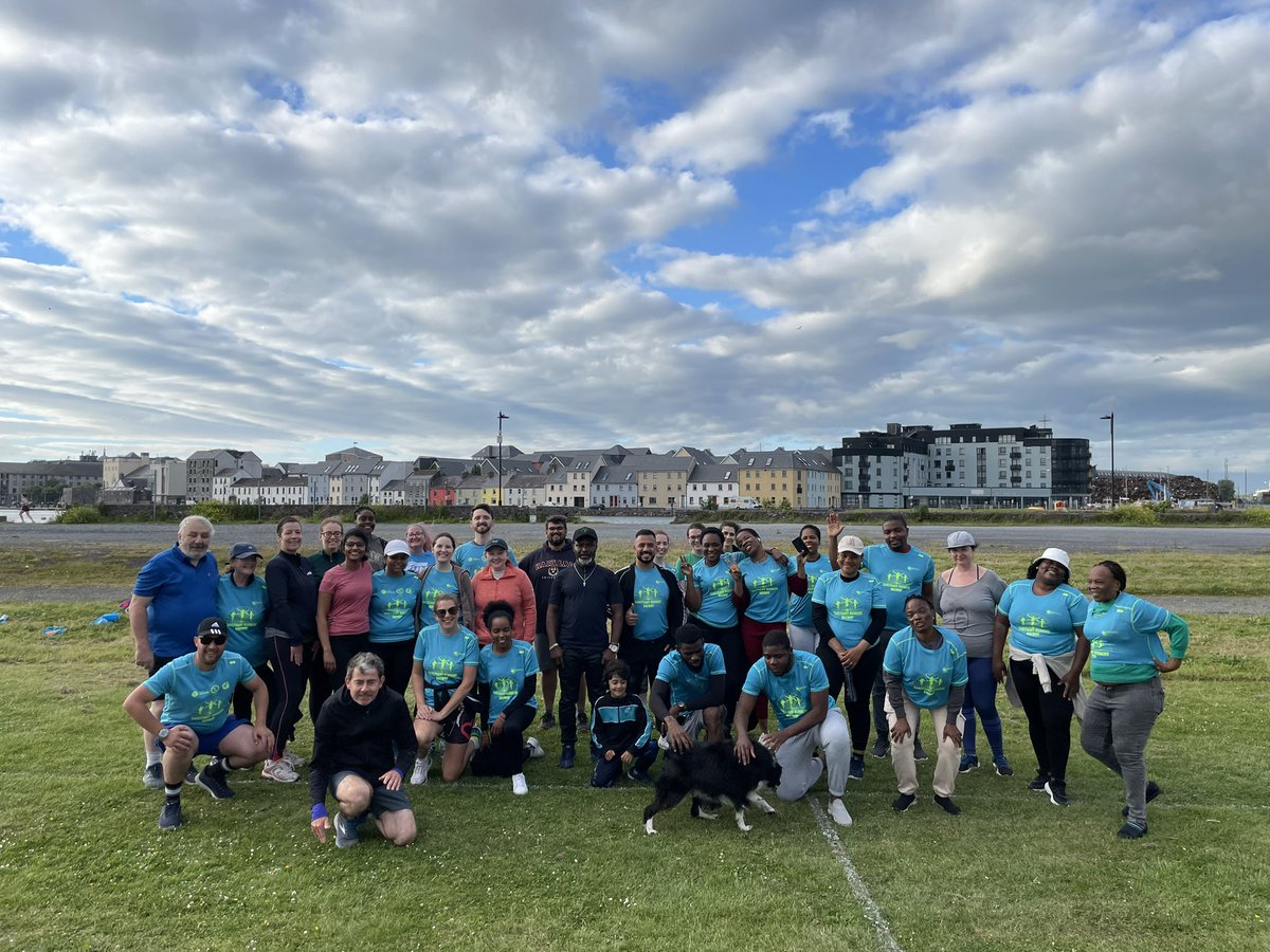 Well done to the Galway Sanctuary Runners Couch to 5k Crew doing AMAZING at week 3 of our training 💙

Thanks also to <a href="/GalwayCommunity/">Galway City Partnership</a> for the fabulous T-shirts 💛

#Solidarity #Friendship #Respect