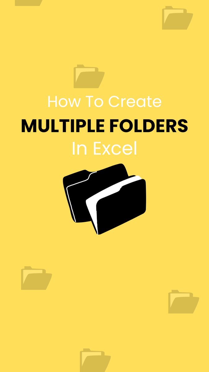 Shavetak06's tweet image. Learn how to create multiple folders in Excel 📁

#msexcel #advancedexceltricks #microsoftexcel #excelforanalysis #exceltips #exceltricks #exceltipsandtricks #learnexcel #createmultiplefoldersinexcel #excelmultiplefolders