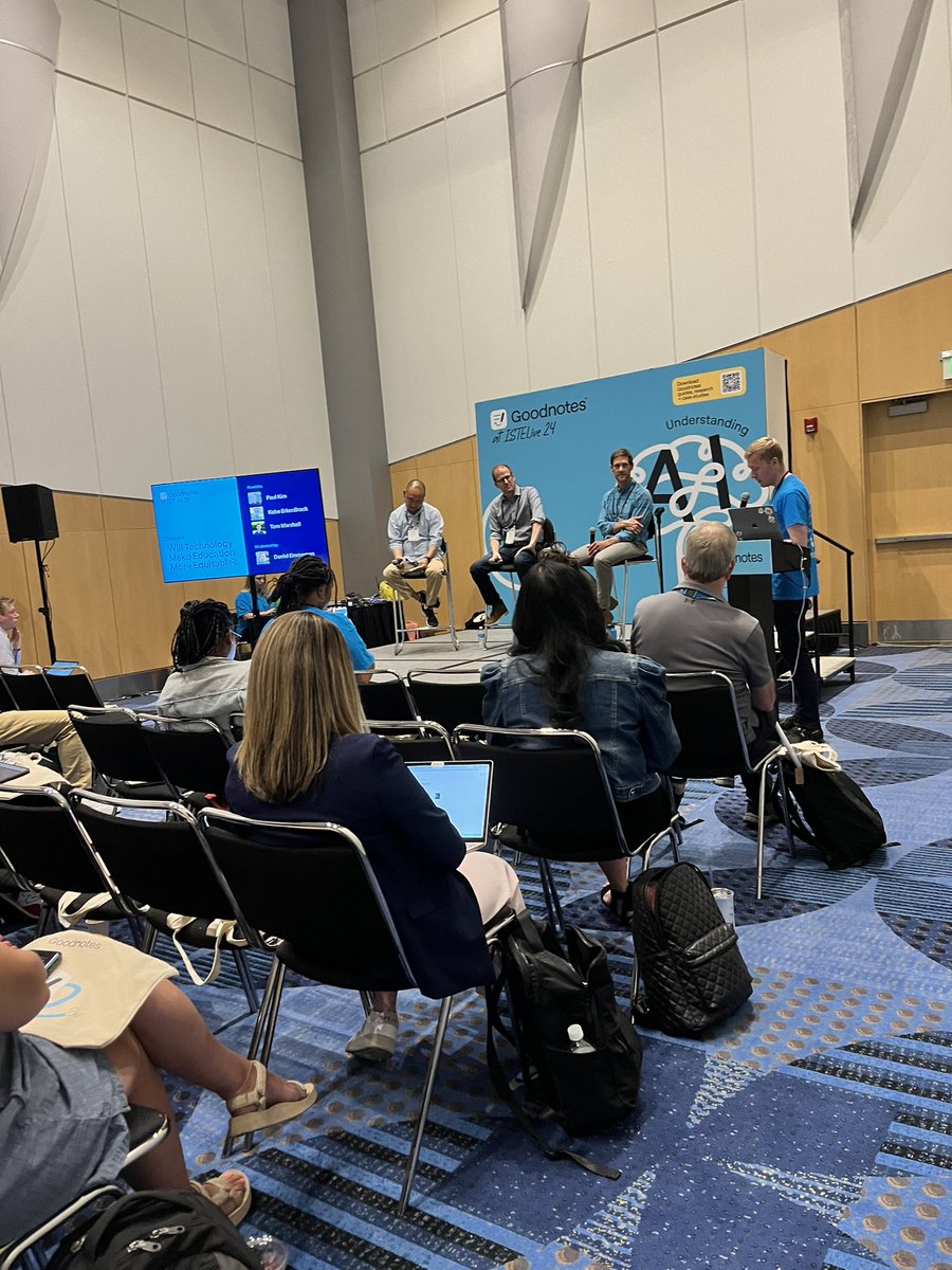 The best point made in the “Will Technology (AI) Make Education More Equitable” debate came from the audience. Providing access to the device and software doesn’t mean much if the teachers don’t have the proper support to teach their students how to best use it… #ISTELive