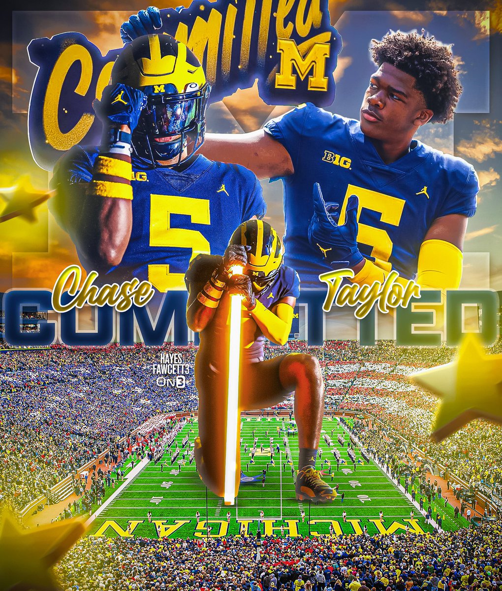 Hayes Fawcett (@hayesfawcett3) on Twitter photo BREAKING: Class of 2025 LB Chase Taylor has Committed to Michigan, he tells me for <a href="/on3recruits/">Follow @Rivals</a>
The 6’3 220 LB from Stockbridge, GA chose the Wolverines over USC and Georgia Tech
“God’s Plan, I’m home! Go Blue!”
on3.com/db/chase-taylo… BREAKING: Class of 2025 LB Chase Taylor has Committed to Michigan, he tells me for <a href="/on3recruits/">Follow @Rivals</a>
The 6’3 220 LB from Stockbridge, GA chose the Wolverines over USC and Georgia Tech
“God’s Plan, I’m home! Go Blue!”
on3.com/db/chase-taylo…