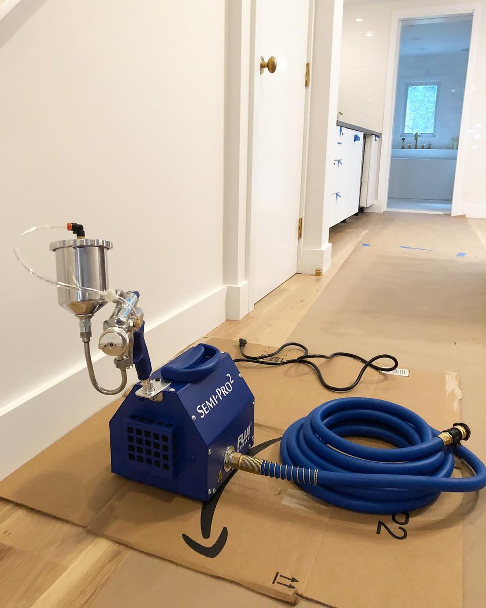 "Stoked to try out our new fancy Fuji Spray Semi-PRO 2 spray gun!"

There's nothing more exciting than trying out a new spray gun.

Photo | The Meredith Project!