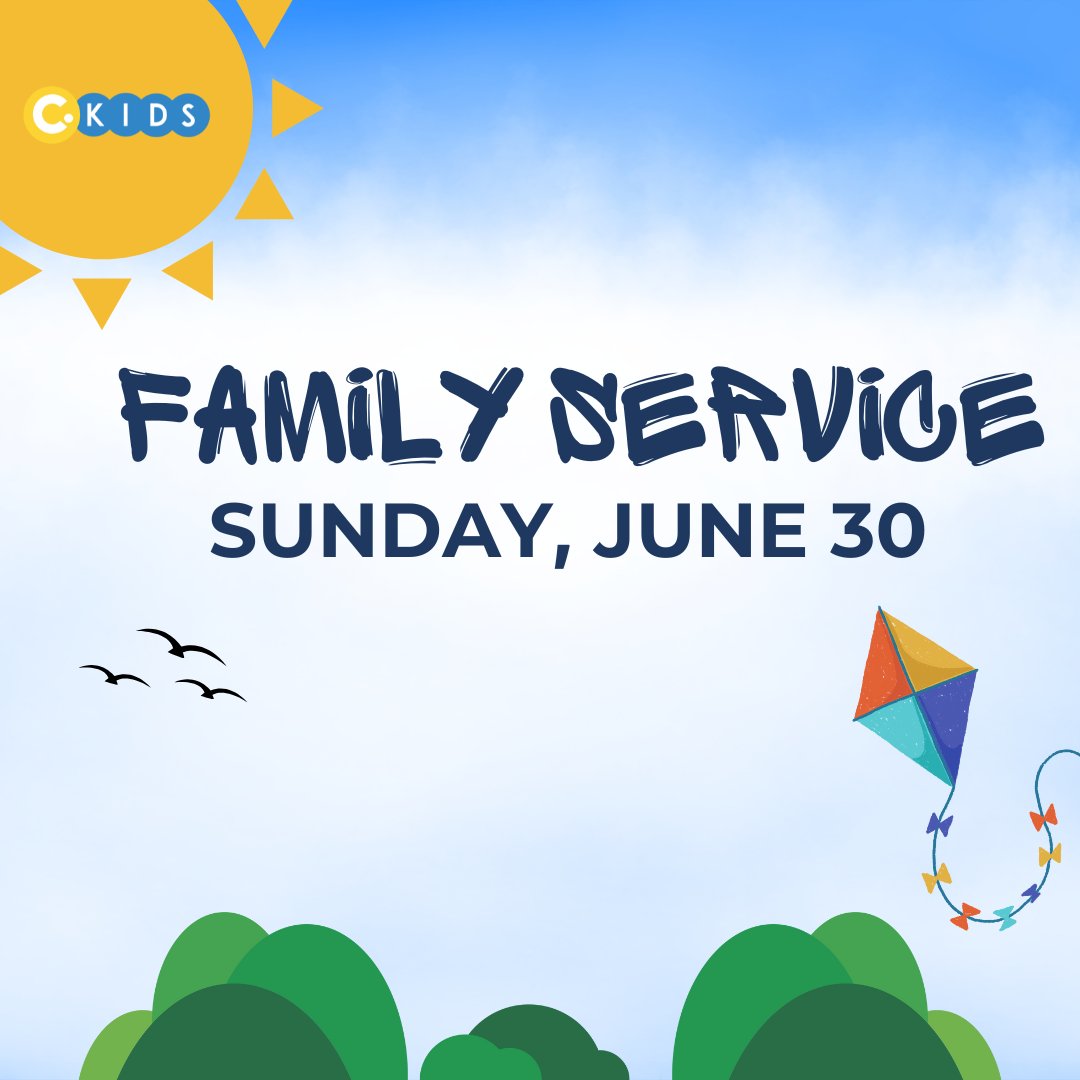 CrosspointNB's tweet image. We're hosting a Family Service this Sunday, June 30. CP Kids and families should plan to worship together in the sanctuary for the entirety of the service.