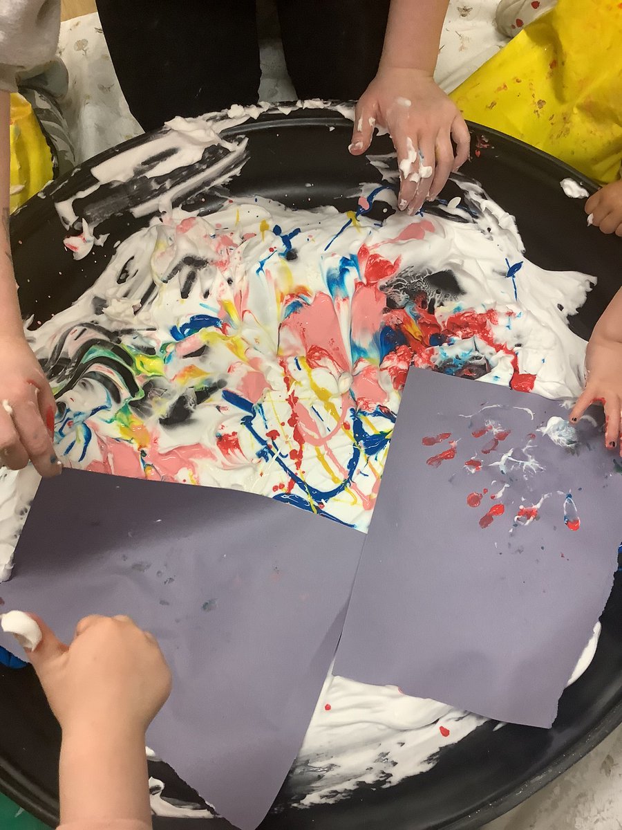 Messy play and exploration in our raindrops area.  Children have loved the activity with Miss Watson. Learning colours and how colours change. <a href="/Miss_Carr_Falla/">Miss Carr</a> <a href="/FallaParkSchool/">Falla Park Community Primary School</a>