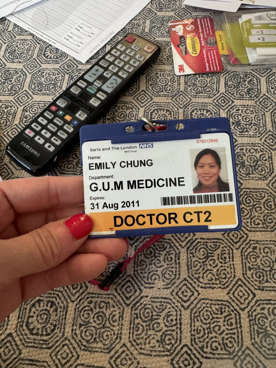 Found whilst decluttering #lovegum. This was actually doing HIV inpatient when I met @AchyutaNori for the first time. And demanded he sort the rota for me as I was getting married 😂