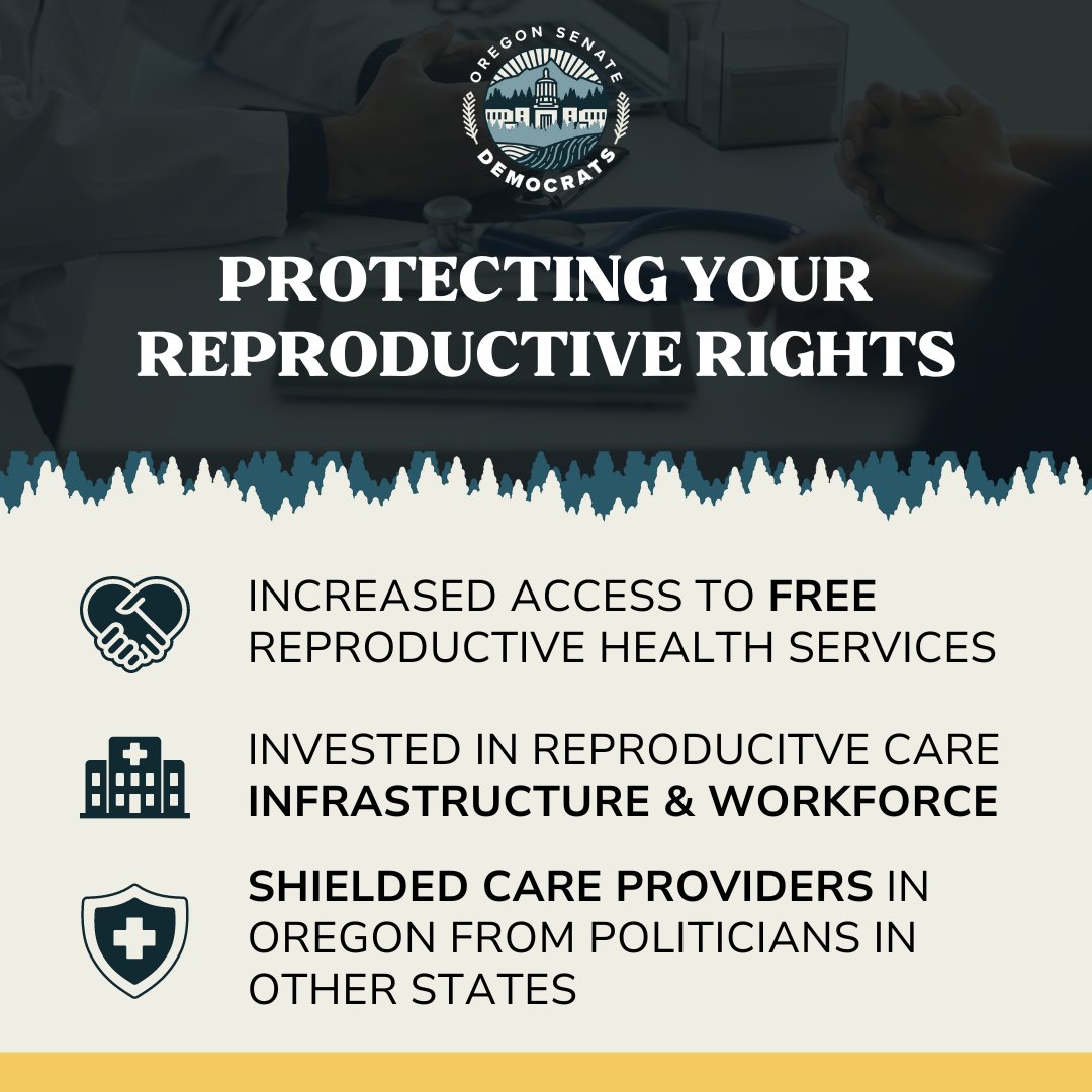 2 years ago, the Supreme Court ripped away 50 years of reproductive rights to allow politicians to interfere in private family planning decisions.

Oregonians support reproductive freedom and so do we. #orpol #orleg