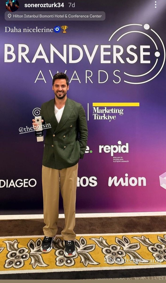 thebursinguncel's tweet photo. Brandverse Awards'ta Türk Hava Yolları "Kerem Bürsin Türkiye, A Country of Wonders" projesiyle "Online Medya Satın Alma" kategorisinde gümüş ödülün sahibi oldu.

Tebrikler! 

#KeremBürsin @KeremBursin https://t.co/SG6hRYkKZh
