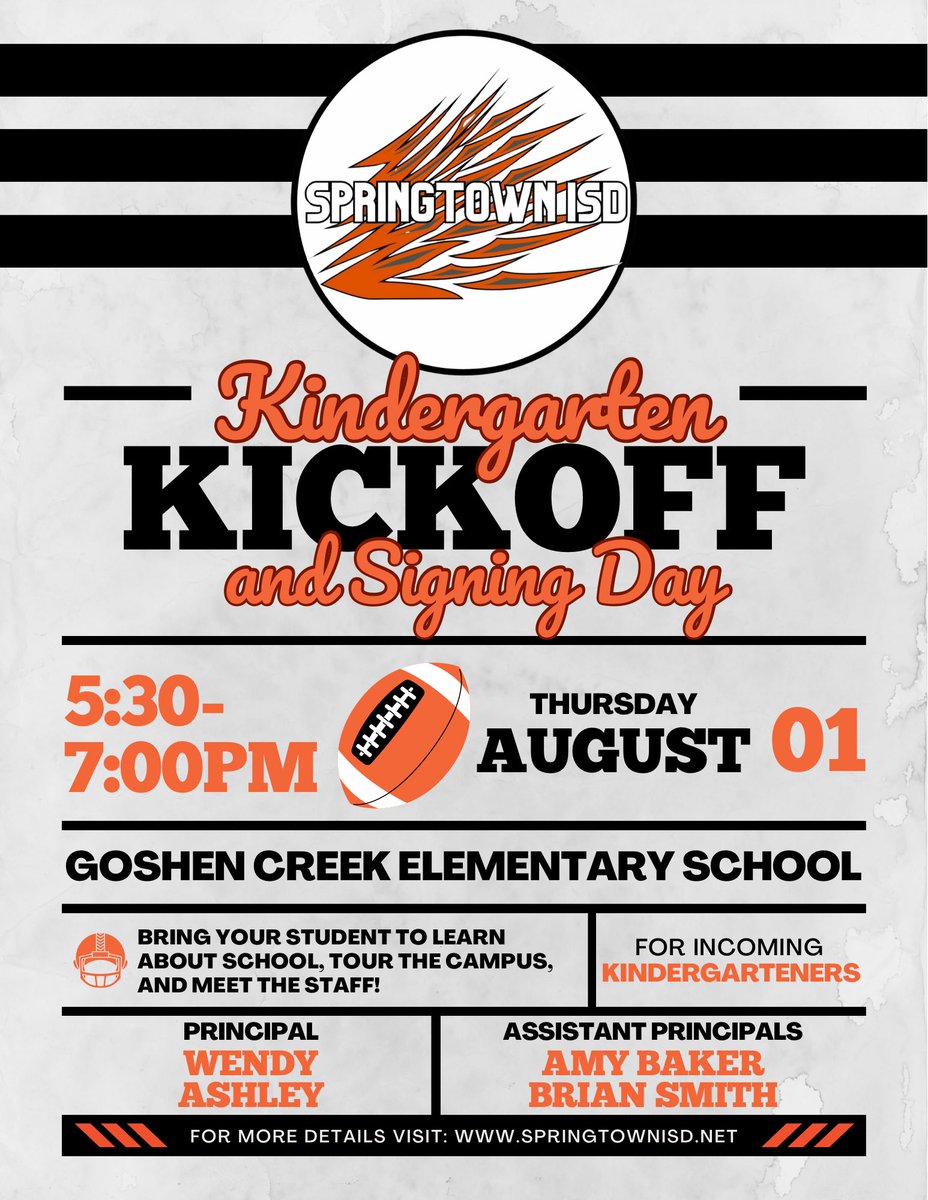 Save the date because we cannot wait to welcome you to the Goshen Creek Family.