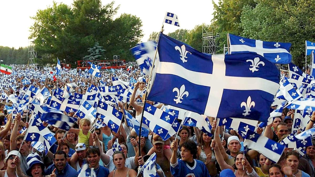 Europeanisn's tweet photo. 𝗛𝗮𝗽𝗽𝘆 𝗦𝗮𝗶𝗻𝘁-𝗝𝗲𝗮𝗻-𝗕𝗮𝗽𝘁𝗶𝘀𝘁𝗲 𝗗𝗮𝘆! June 24th is the national day of the Québécois, one of three major indigenous European ethnic groups in Northern America, along with the Americans and Canadians, and is celebrated by French Canadiens across the continent. https://t.co/ITMLqqjHLU
