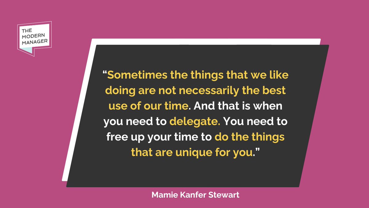 I learned the hard way that I can't do it all. 

Sometimes, what we love may not be the best use of our time. 

Delegating frees up time for tasks unique to us or our role.

Letting others handle tasks (even if we enjoy or are good at them!) is necessary for growth! 

#YouCanDoIt