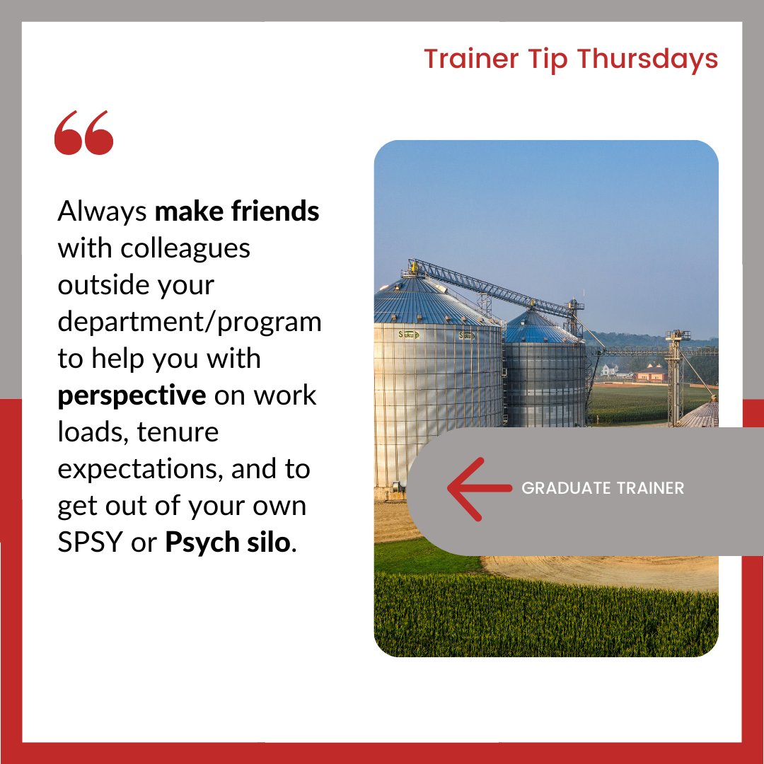 School Psychology Training and Pedagogy (@sptpjournal) on Twitter photo Happy #TrainerTipThursday! This week we encourage you to connect with colleagues outside your department and broaden your perspective. How do you break out of your SPSY or Psych silo? Comment below. π #Networking #SchoolPsych Happy #TrainerTipThursday! This week we encourage you to connect with colleagues outside your department and broaden your perspective. How do you break out of your SPSY or Psych silo? Comment below. π #Networking #SchoolPsych