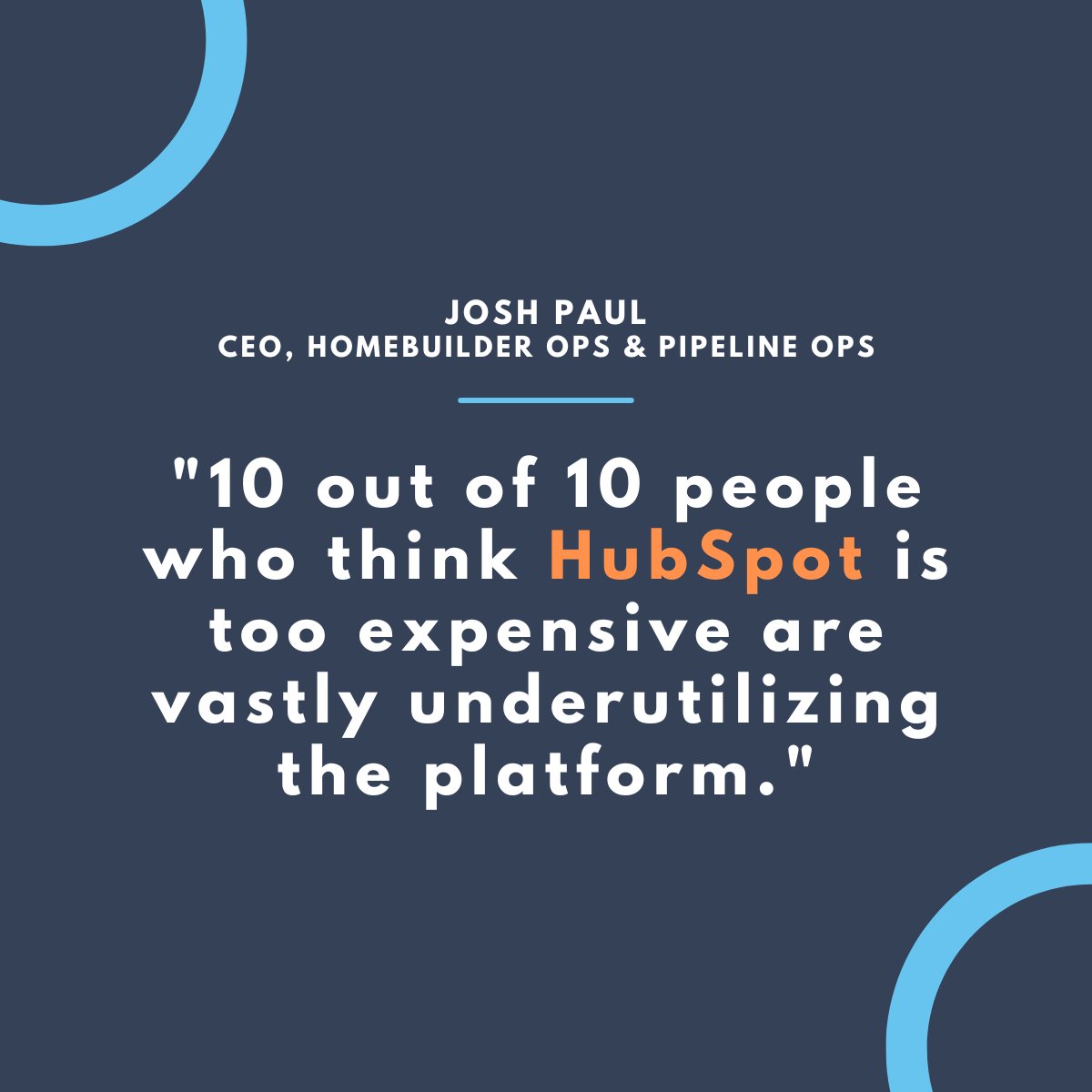 Joshua_D_Paul's tweet photo. Based on helping companies grow using #HubSpot every day for the past 14 years. https://t.co/yqWYN6oljS