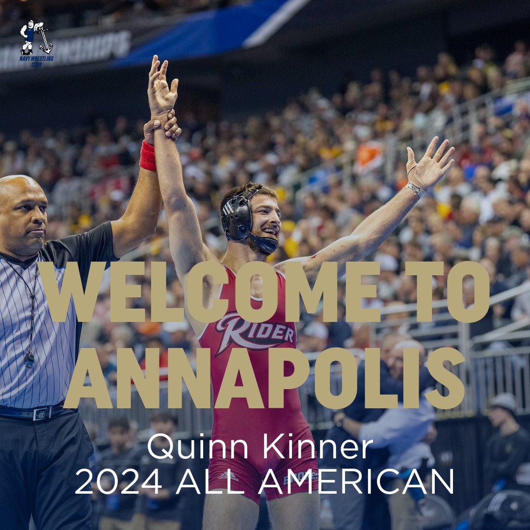 From South Jersey, Navy Wrestling Club welcomes Quinn Kinner, 2024 DI NCAA All-American. Welcome Aboard. ⚓️

#Navy #NavyWrestling #BeatArmy #Wrestling