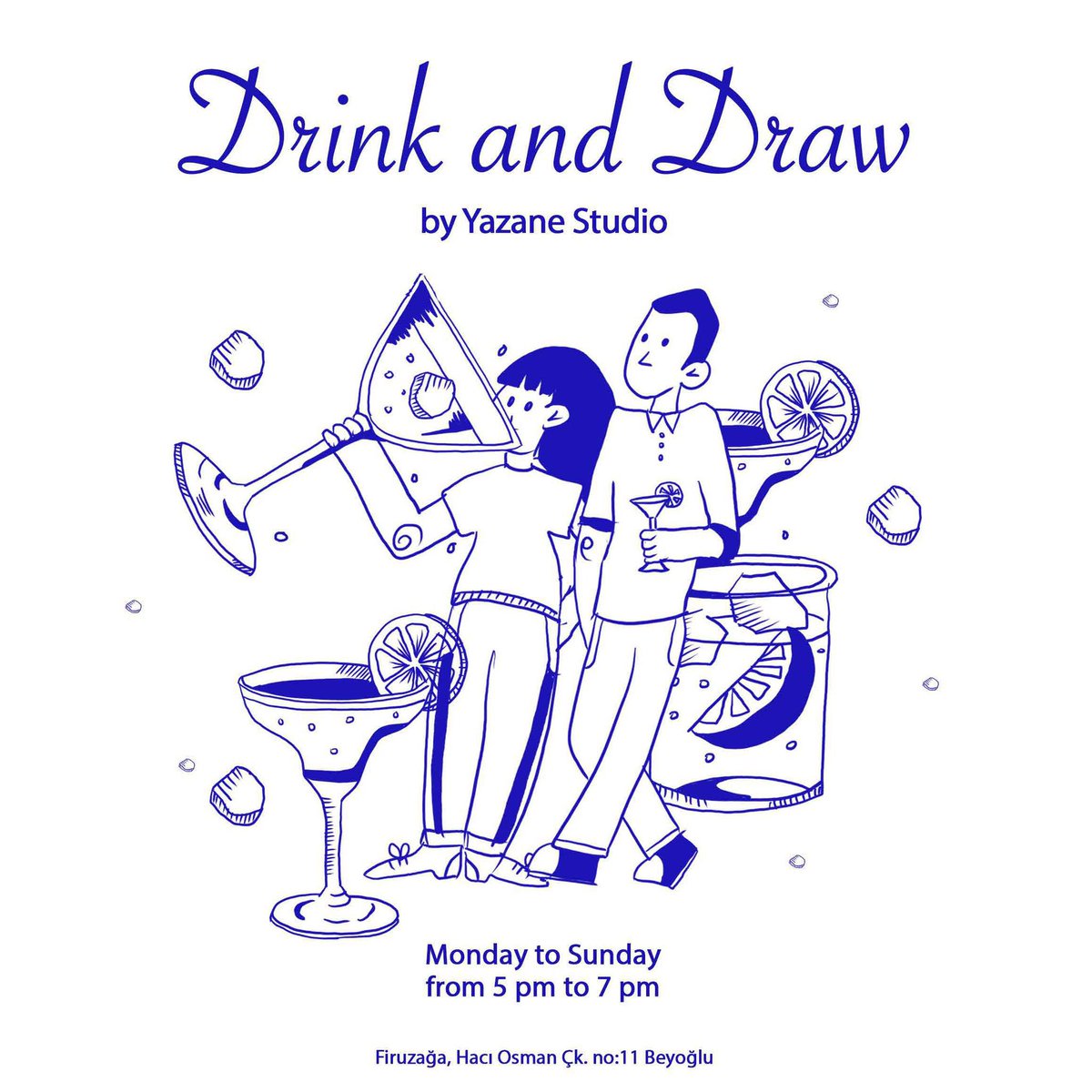 Starting our first drink and draw at <a href="/YazaneStudio/">Yazane Studio</a>

Date; 4th of July! 

LMK if you wish to join us and DM me for further information ! ♥️ 

ps first drink on us🌹
