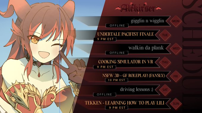 THIS WEEK'S SCHEDULE! (JUNE 24 - 30)
art by retayu https://t.co/er7HysSpXC