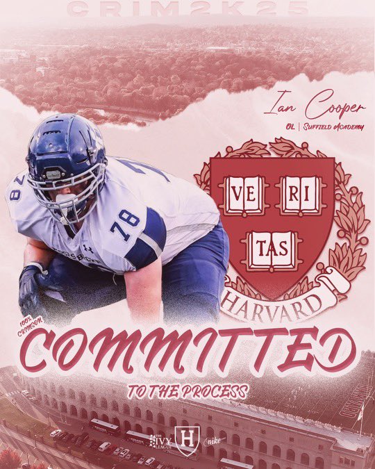 Ian Cooper (@ianfcooper) on Twitter photo Honored and grateful to announce I am 100% committed to <a href="/HarvardFootball/">Harvard Football</a>! I’d like to thank my family, friends, and coaches who supported me throughout this process and made this possible. I’d also like to thank all of the coaches that recruited and offered me, on to the next! Honored and grateful to announce I am 100% committed to <a href="/HarvardFootball/">Harvard Football</a>! I’d like to thank my family, friends, and coaches who supported me throughout this process and made this possible. I’d also like to thank all of the coaches that recruited and offered me, on to the next!