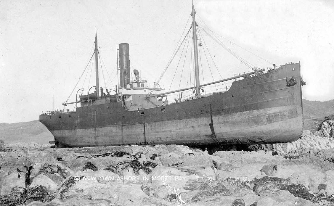 The SS Newtown in 1916, #mortehoe #woolacombe