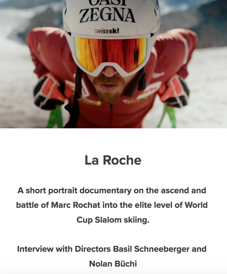 We interview LA ROCHE Directors Basil Schneeberger and Nolan Büchi <a href="/Tribeca/">Tribeca</a> 

wearemovingstories.com/we-are-moving-…